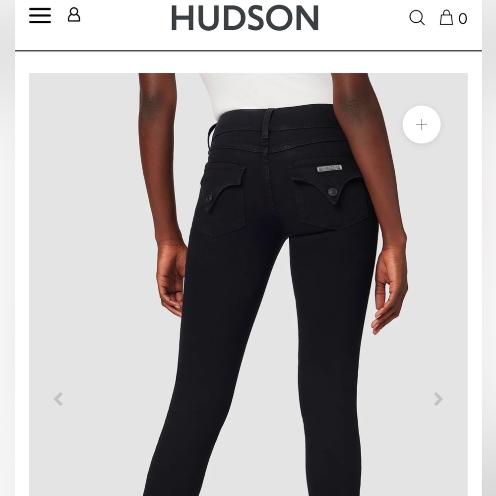 Hudson Colin flap skinny jean- black 29 - cropped to 24” inseam
